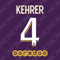 Kehrer 4 (Official PSG 2020/21 Third Ligue 1 Name and Numbering)